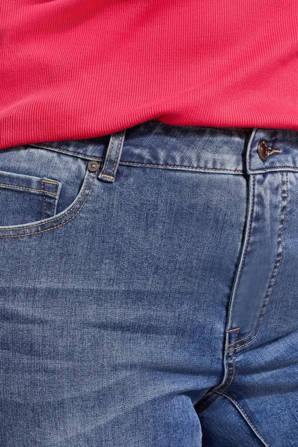 Sophia Curvy Ankle Jeans-Dk.Vintage