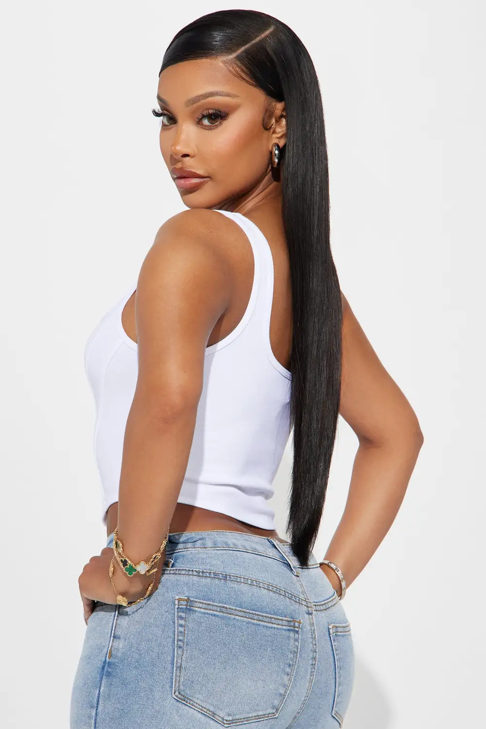 Like What You See Seamless Tank Top - White