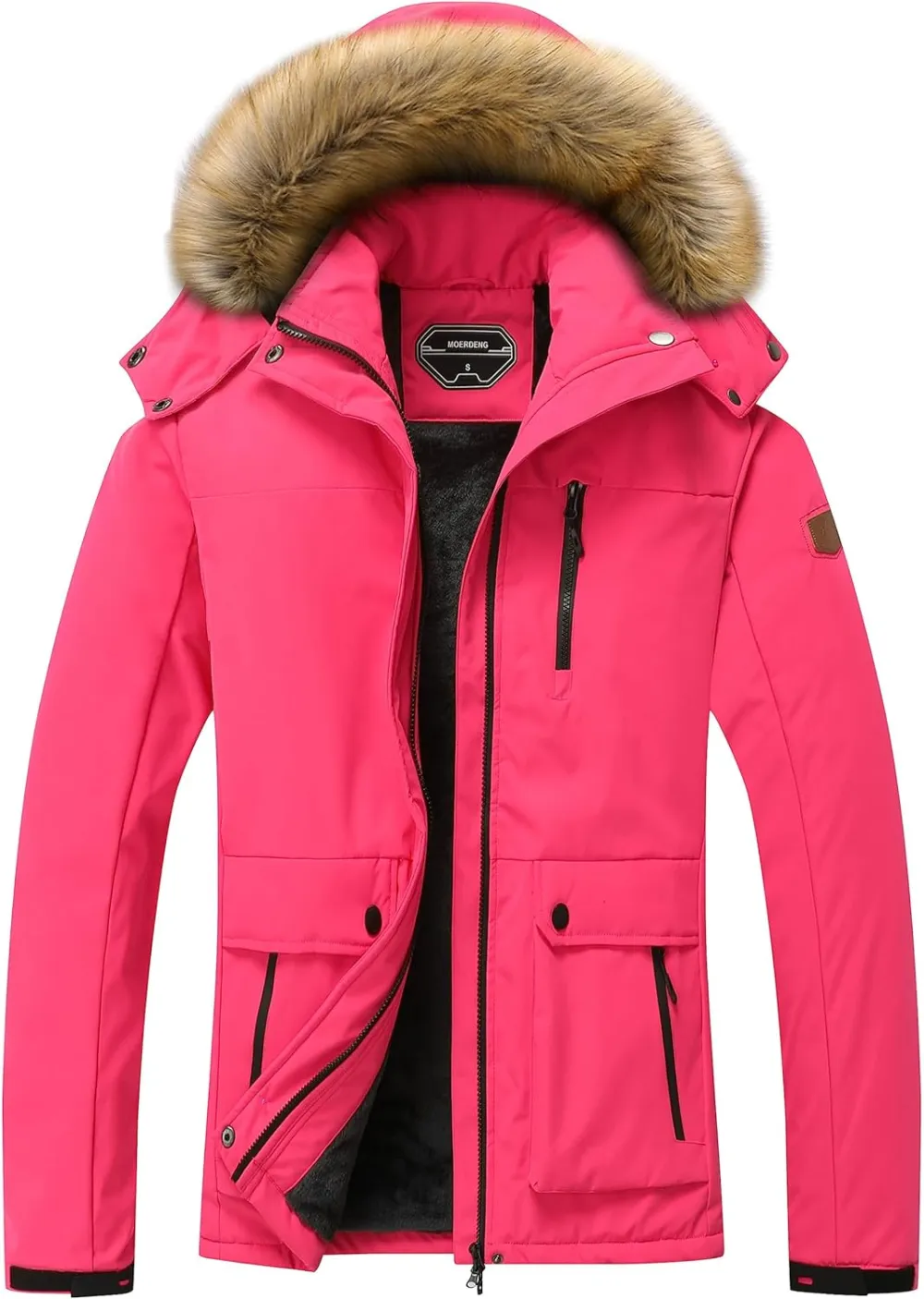 Women's Waterproof Ski Snow Jacket Winter Warm Hooded Snow Coat Mountain Windproof Ski Jacket For Women