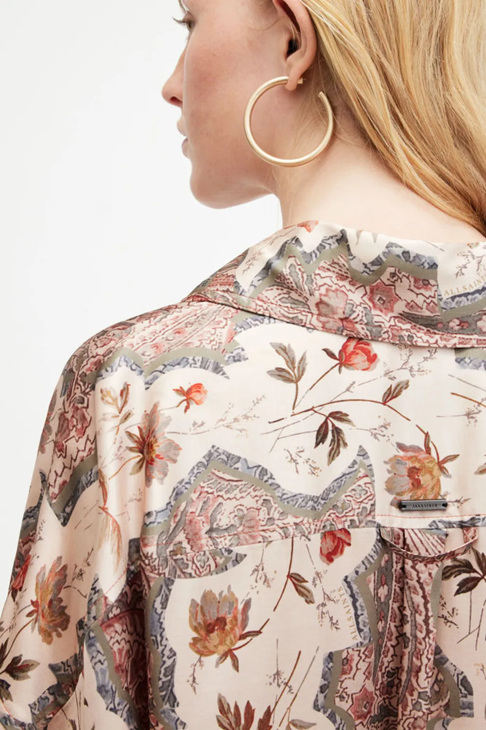 printed shirt shorts set