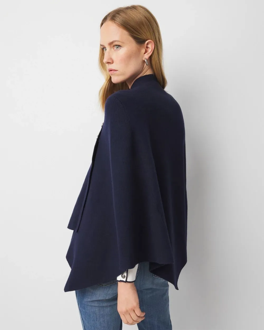 Button Wrap Poncho