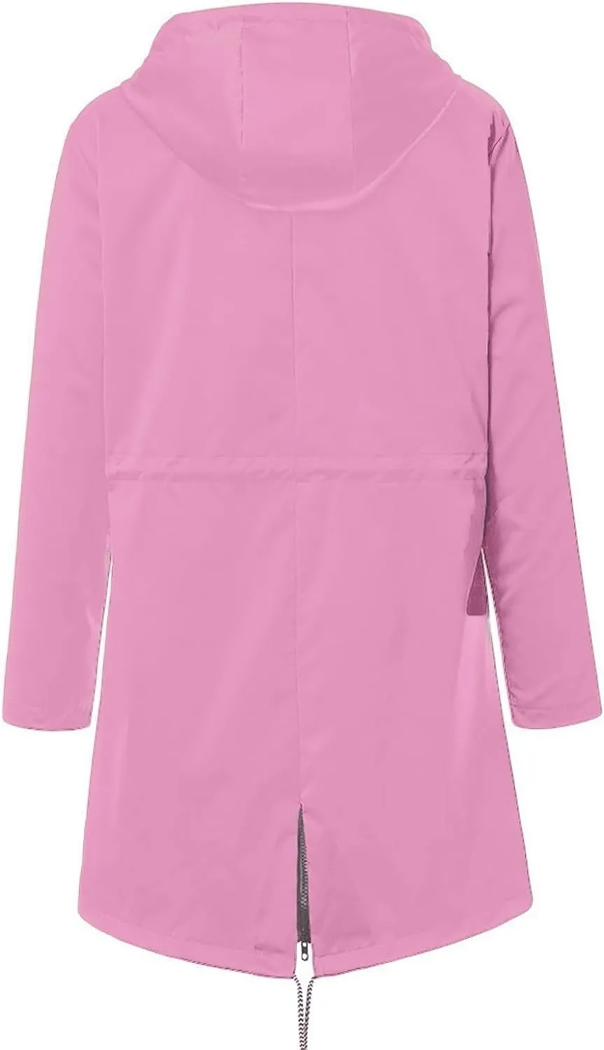 Rain Jackets For Women Waterproof With Hood Lightweight Casual Anorak Travel Hiking Coats with Pockets 720