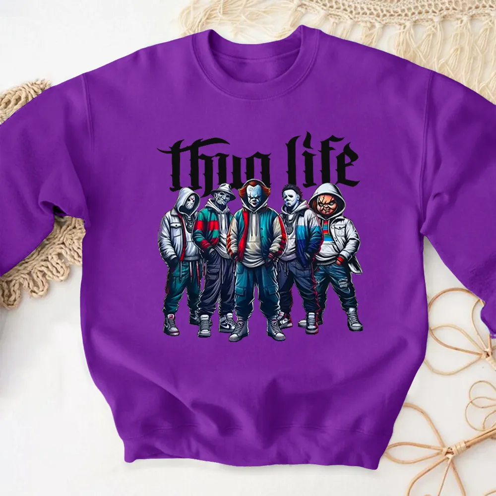 Thug Life Horror Colorful Sweater Long Sleeve Hoodie Of You