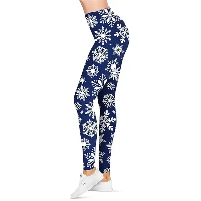 Santa Claus Leggings Jogger Pants Women's Christmas Christmas Christmas Eve Adults' Christmas New Year Eve Polyester Lycra Spandex Pants