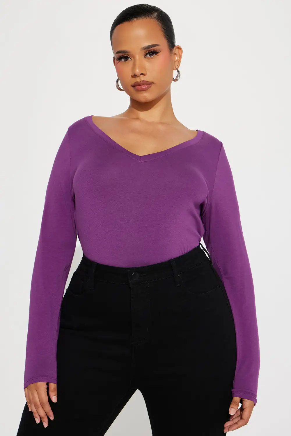 Your Everyday Long Sleeve Tee - Purple Dust