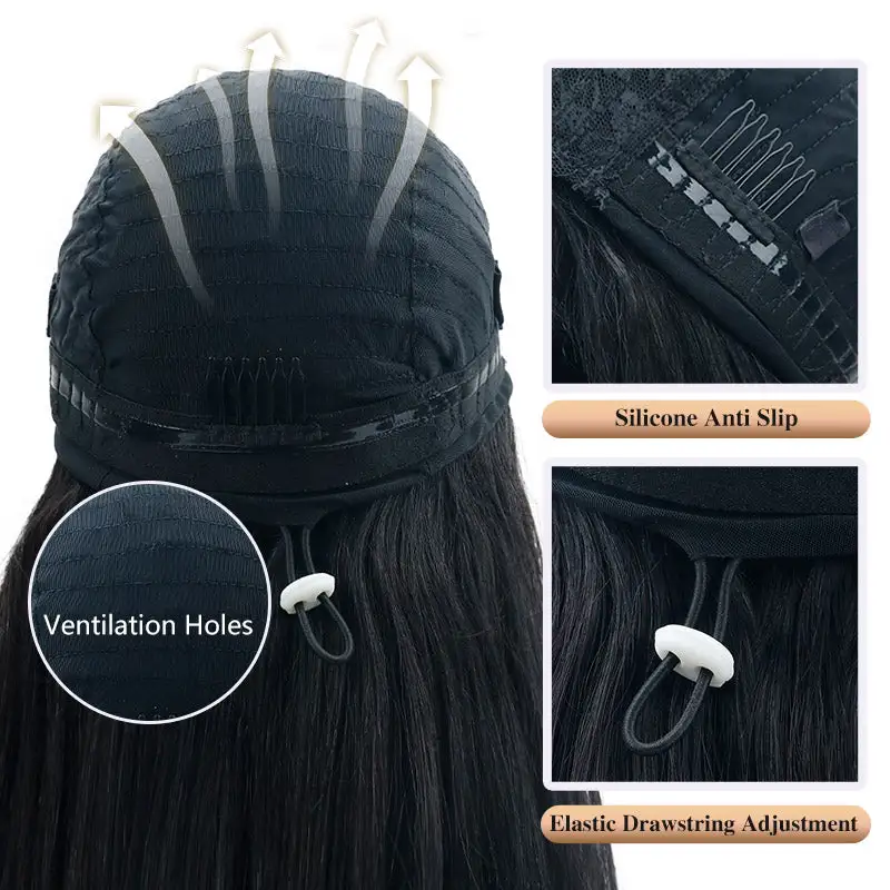 No Leave Out Glueless Chestnut Brown Balayage Body Wave V Part Wig Beginner Friendly Upgrade U Part Wig