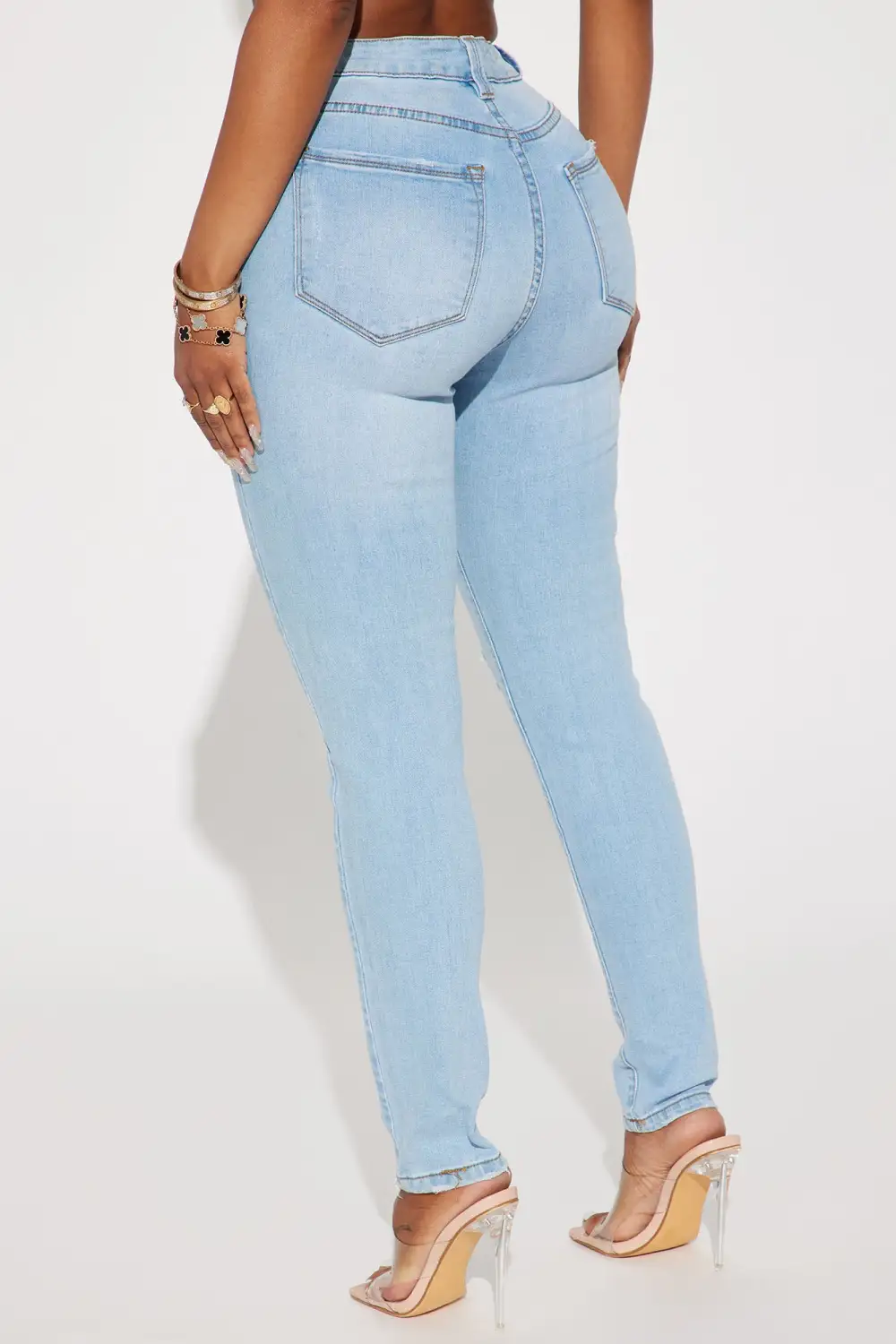 Hannah High Rise Jeans - Light Blue Wash
