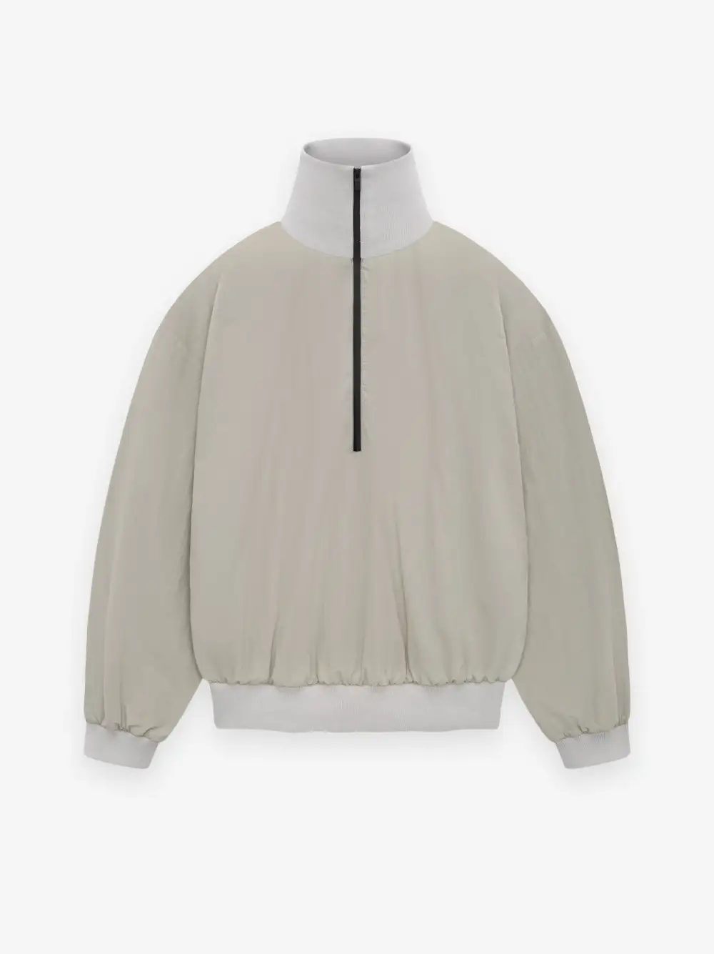 Washed Nylon Half Zip Track Jacket