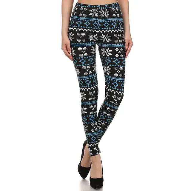 Santa Claus Leggings Jogger Pants Women's Christmas Christmas Christmas Eve Adults' Christmas New Year Eve Polyester Lycra Spandex Pants