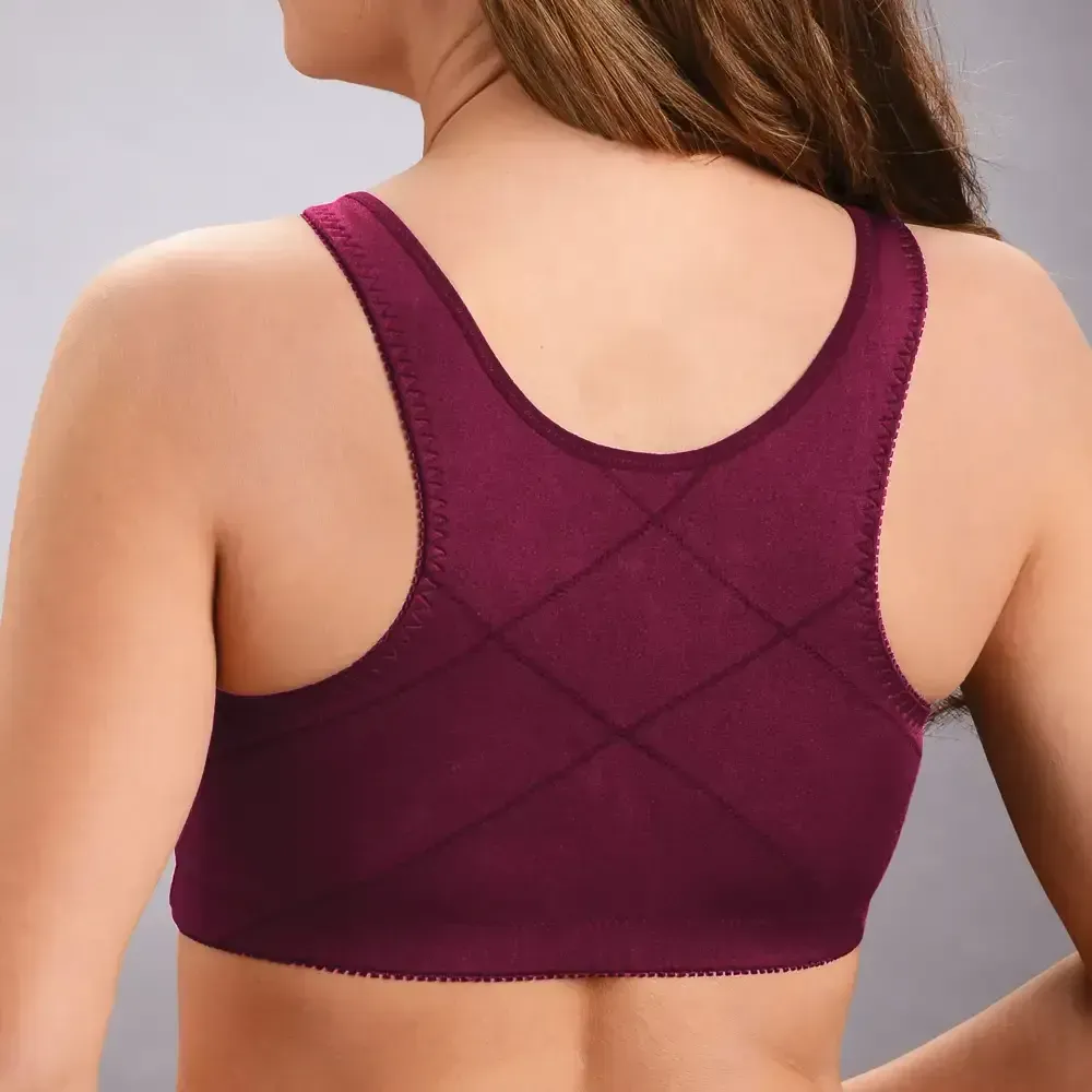 Front hooks, stretch-lace, super-lift, and posture correction �C ALL IN ONE BRA!