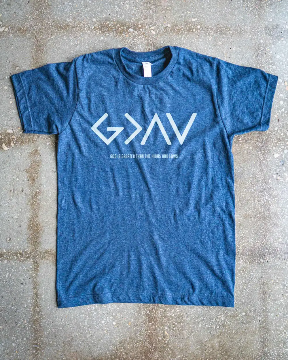 God Is Greater Than The Highs And Lows Adult Box T-Shirt