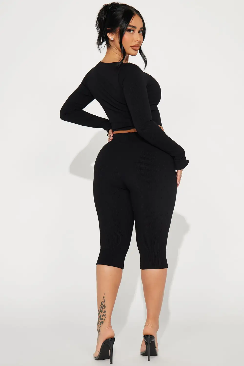 Eliza Snatched Pant Set - Black