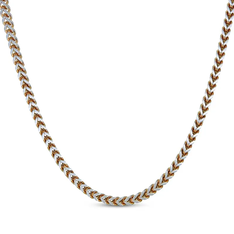 Foxtail Chain Necklace Stainless Steel 22