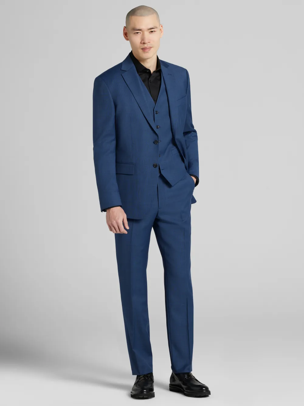 Pronto Uomo Platinum Modern Fit Wool Blend Suit Jacket