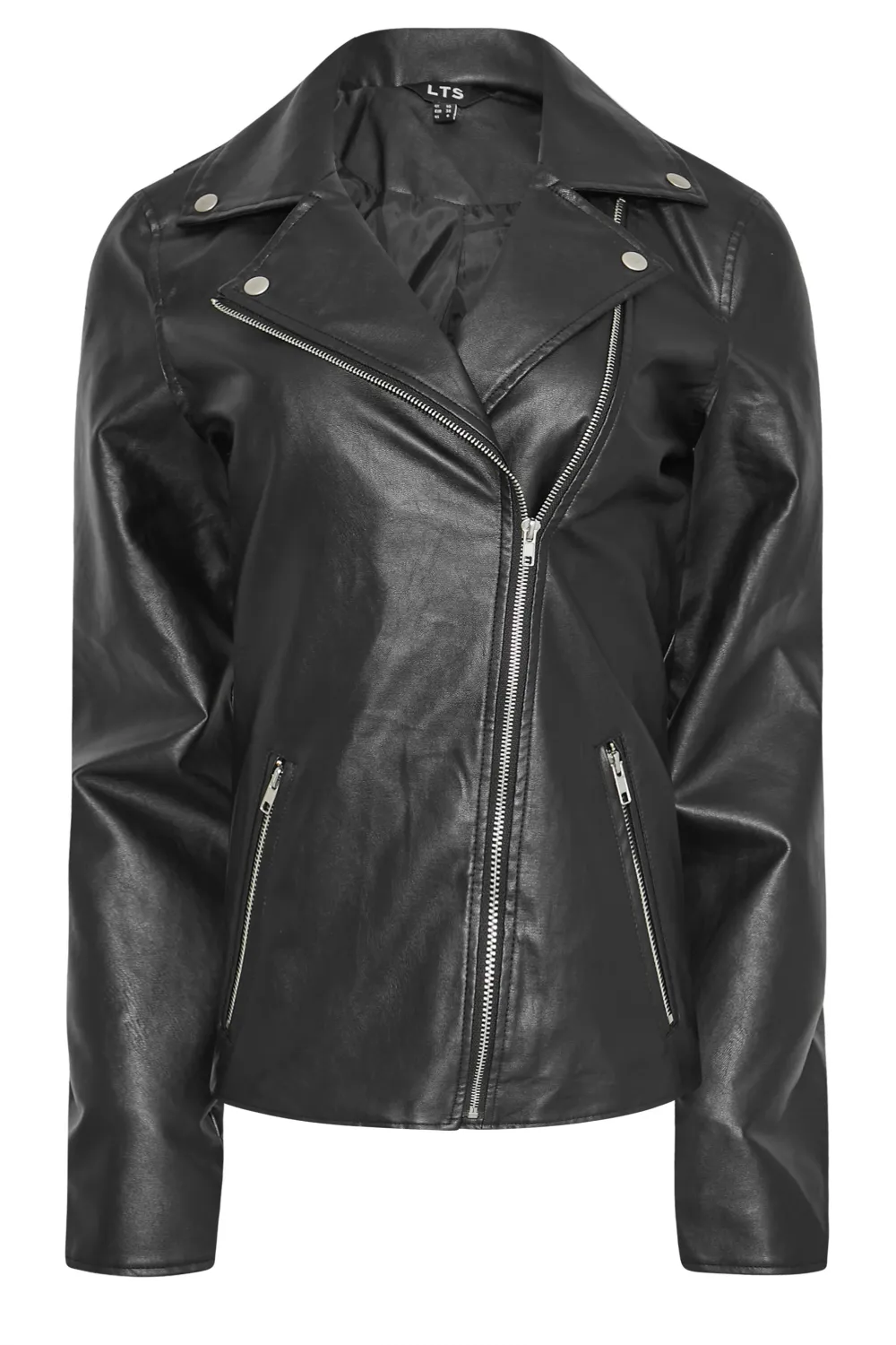 LTS Tall Faux Leather Biker Jacket