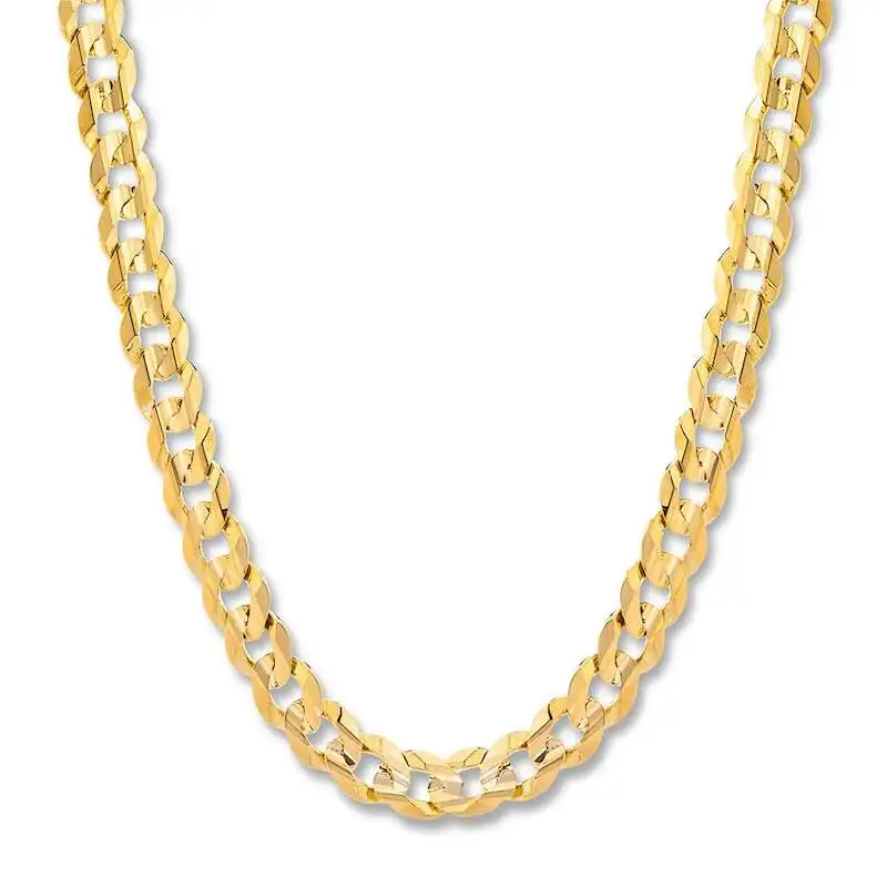 Miami Cuban Curb Necklace 10K Yellow Gold 24