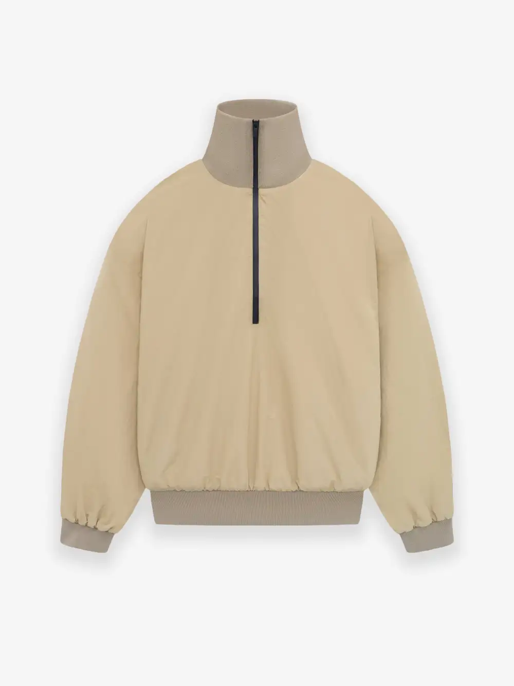 Washed Nylon Half Zip Track Jacket