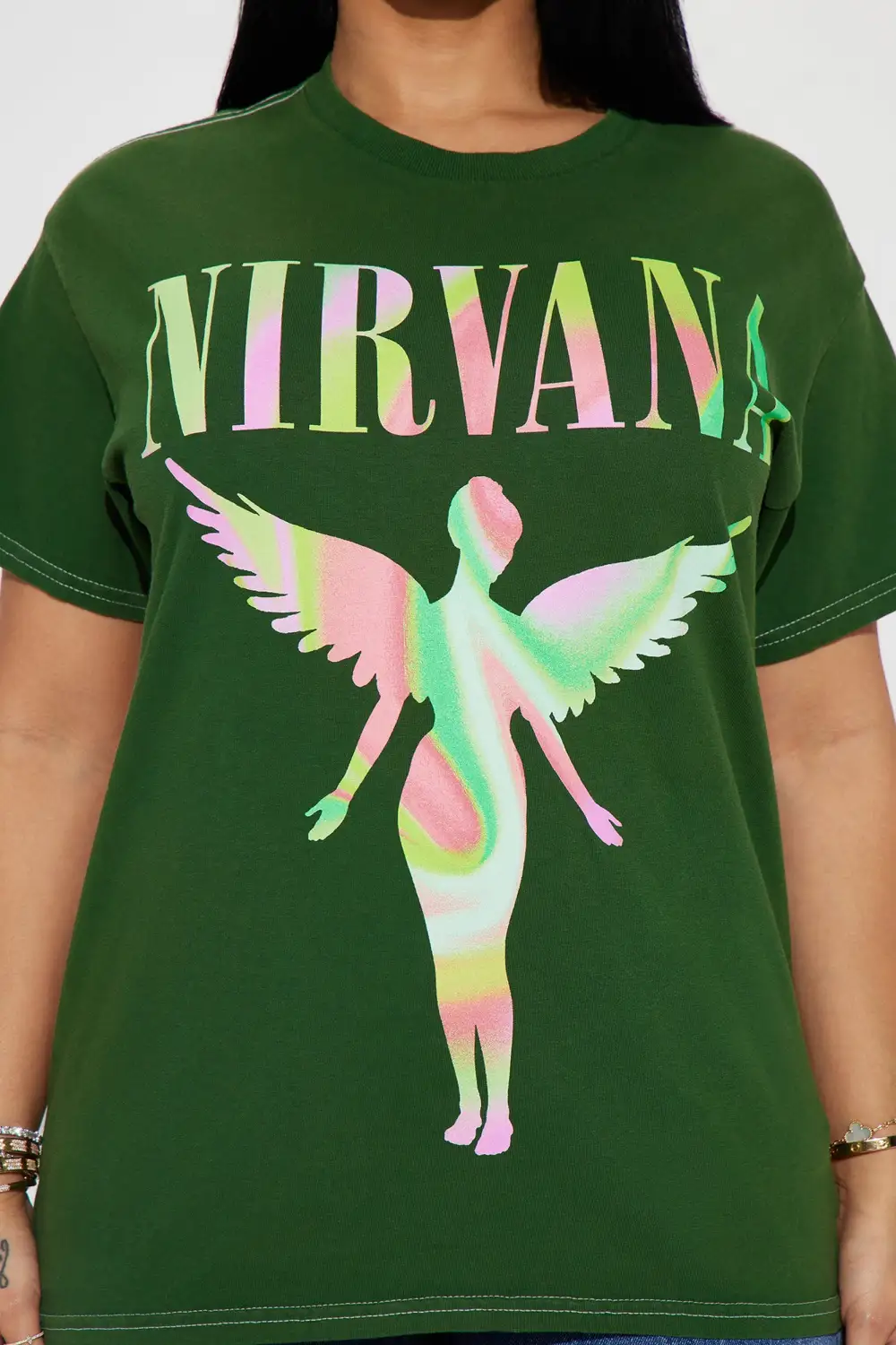 Nirvana Marble Filled In Utero Tee - Hunter