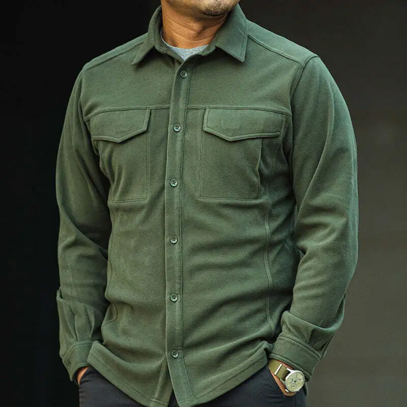 Archon Tactical Men's Long Sleeve Shirt - Stretch Fabric, Warm Winter Jacke