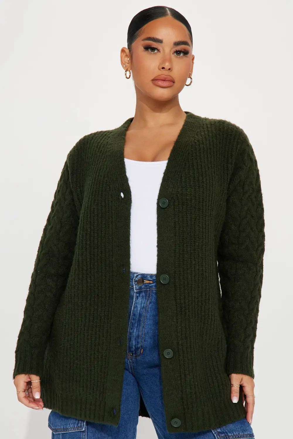 Keoni Cardigan Sweater - Hunter