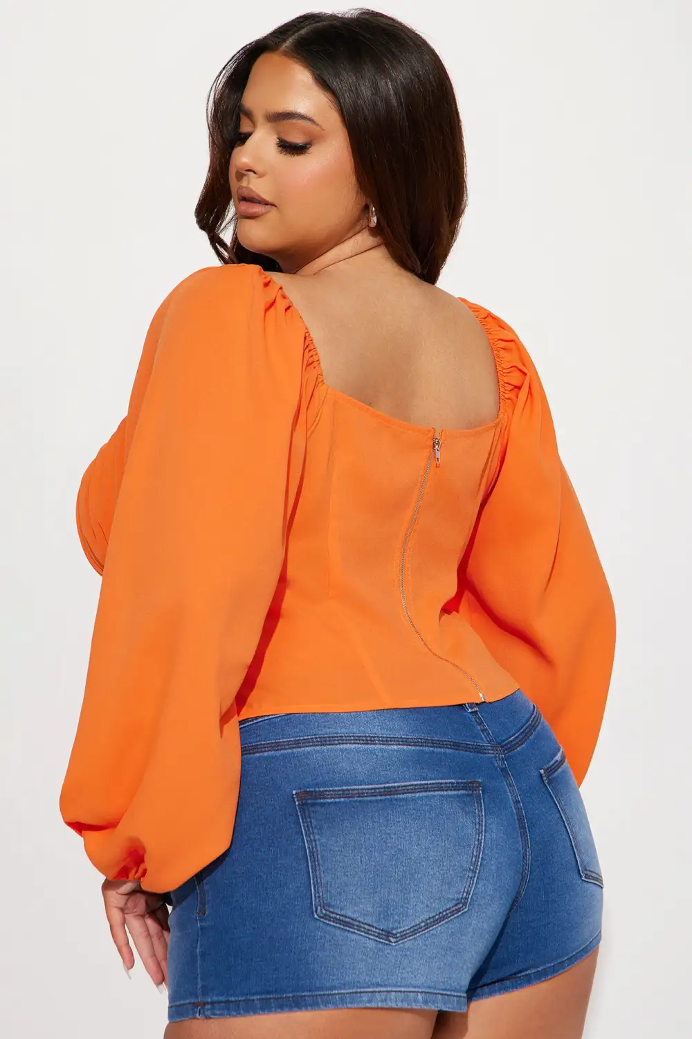 Myrte Blouse Top - Orange