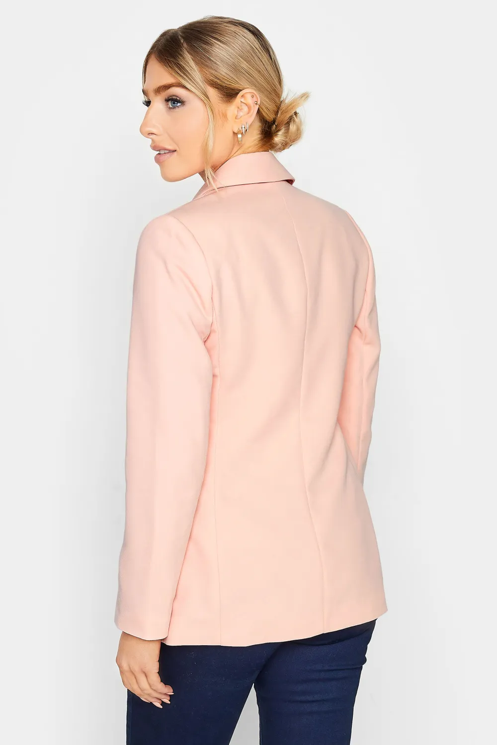 M&Co Pink Tailored Button Blazer