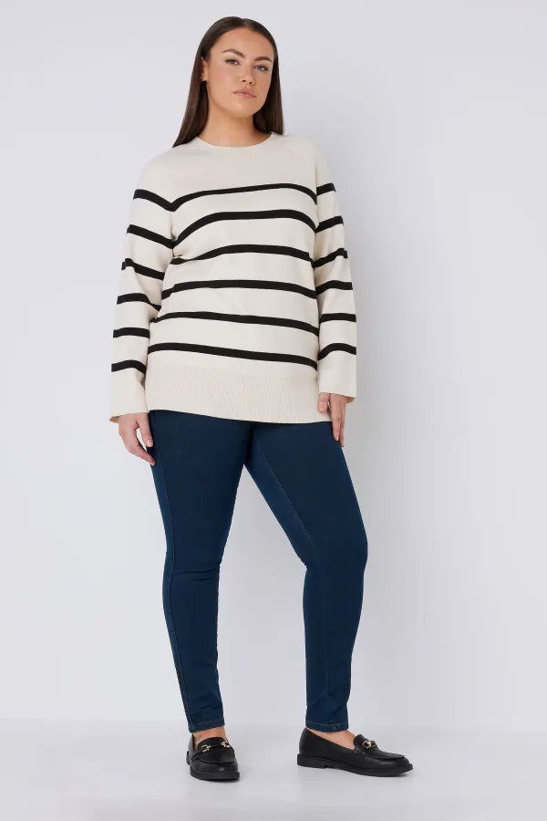 EVANS Curve Fit Blue Denim Skinny Jeans