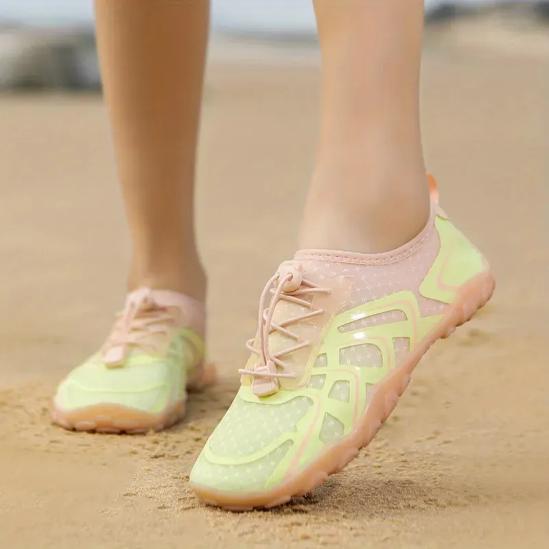 Women's Quick Drying Water Socks, Anti-slip & Anti-cut Creek Shoes, Outdoor Lightweight Soft Sole Sports Shoes For Swimming Surfing Diving Fishing