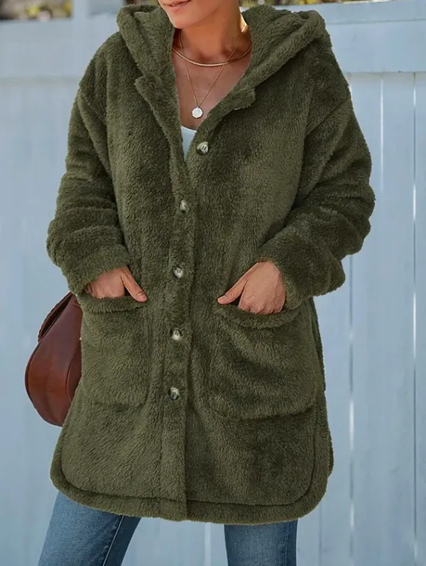 Loose Casual Hoodie Teddy Jacket