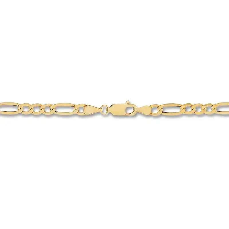 Figaro Chain Necklace 10K Yellow Gold 22