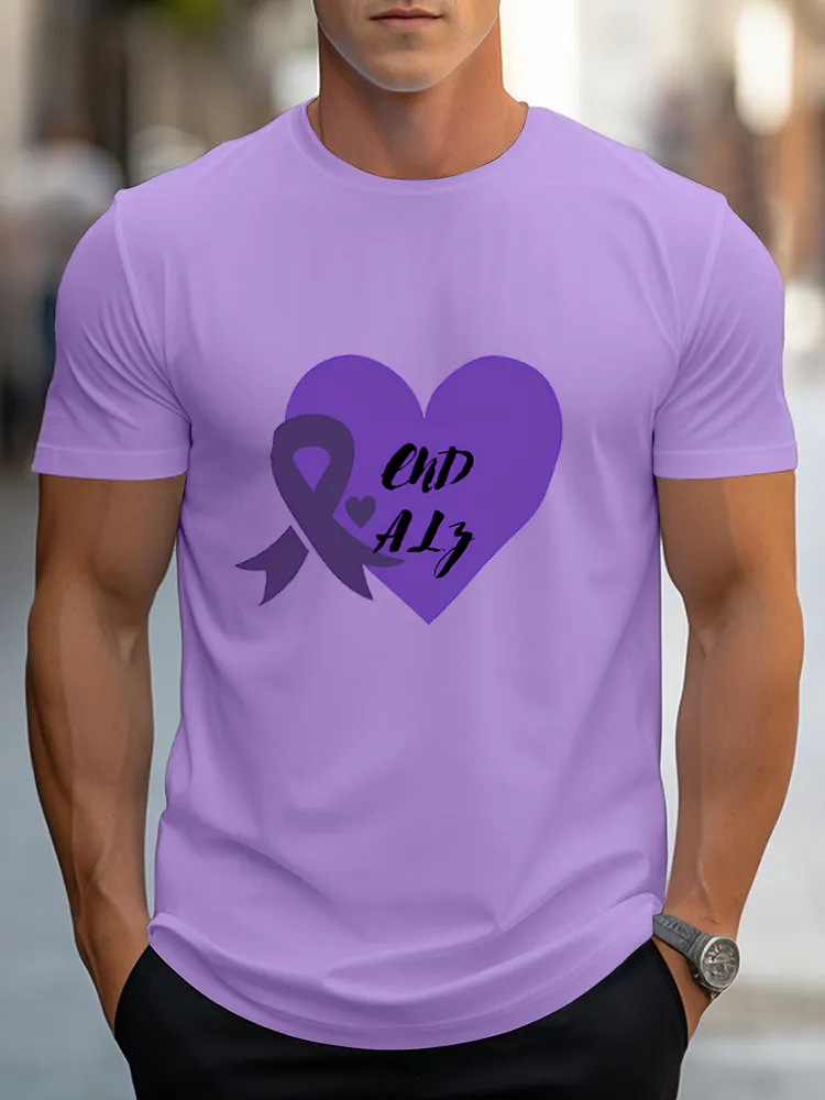 Men'S Round-Neck Short-Sleeved T-Shirt End Alz Prints