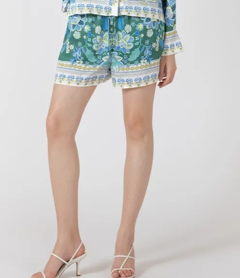 Silky Elastic Waist Pull-On Shorts