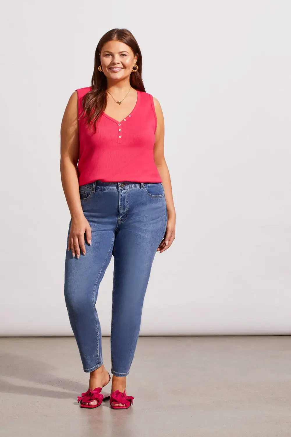 Sophia Curvy Ankle Jeans-Dk.Vintage