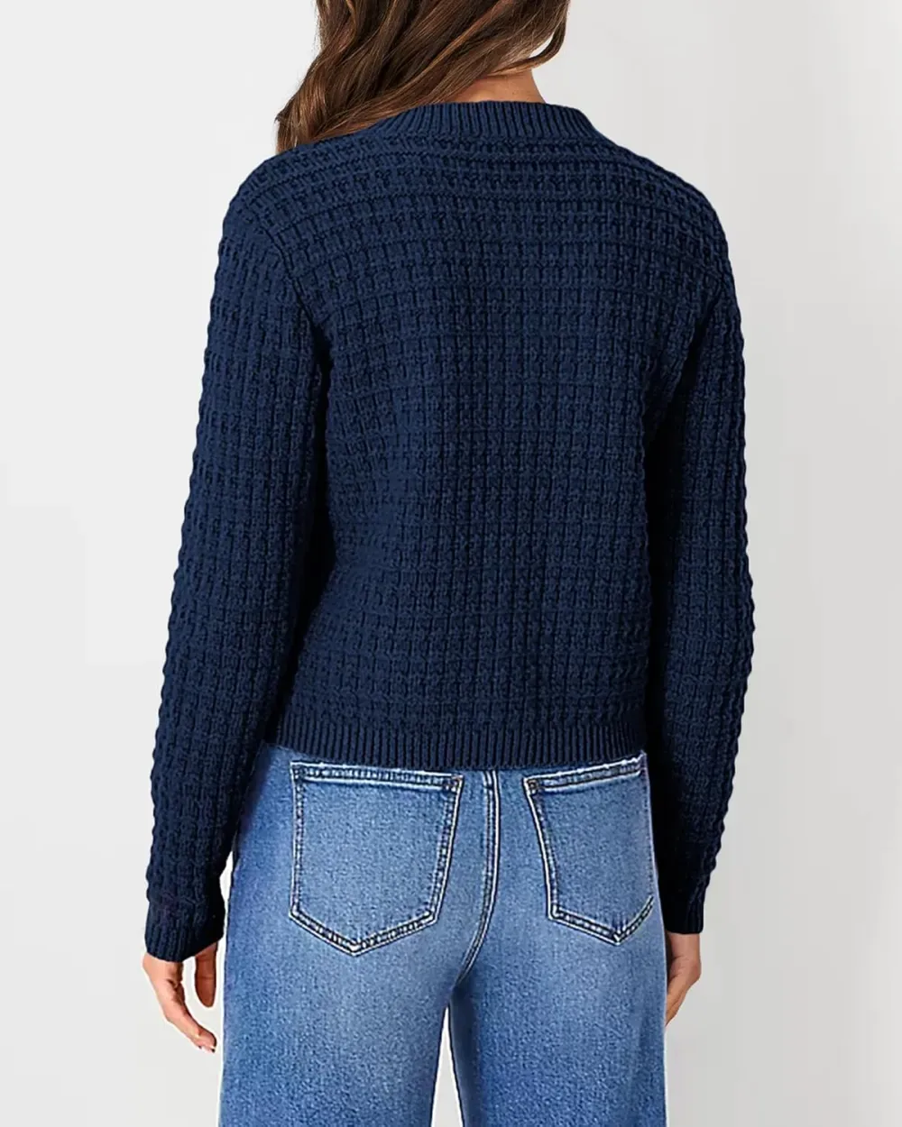 Women's Knit Cardigan Sweaters Casual Long Sleeve Open Front Button Down Trendy Jackets Outerwear