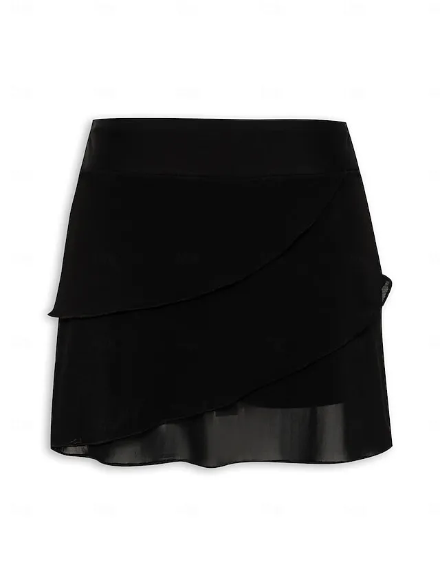 Solid Asymmetric Hem Swim Bottoms