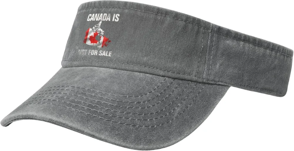 Canada is Not for Sale Sport Sun Visor Hats Empty Top Baseball Cap Cotton