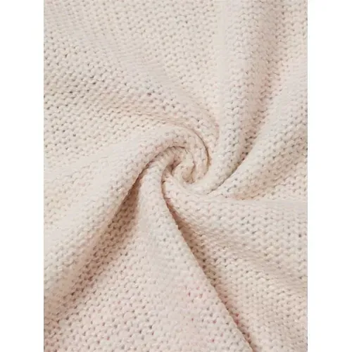 Women's Sweater Daily Graphic Crew Neck Print Long Sleeve Regular Tops Knit Weekend Beige Fall Winter