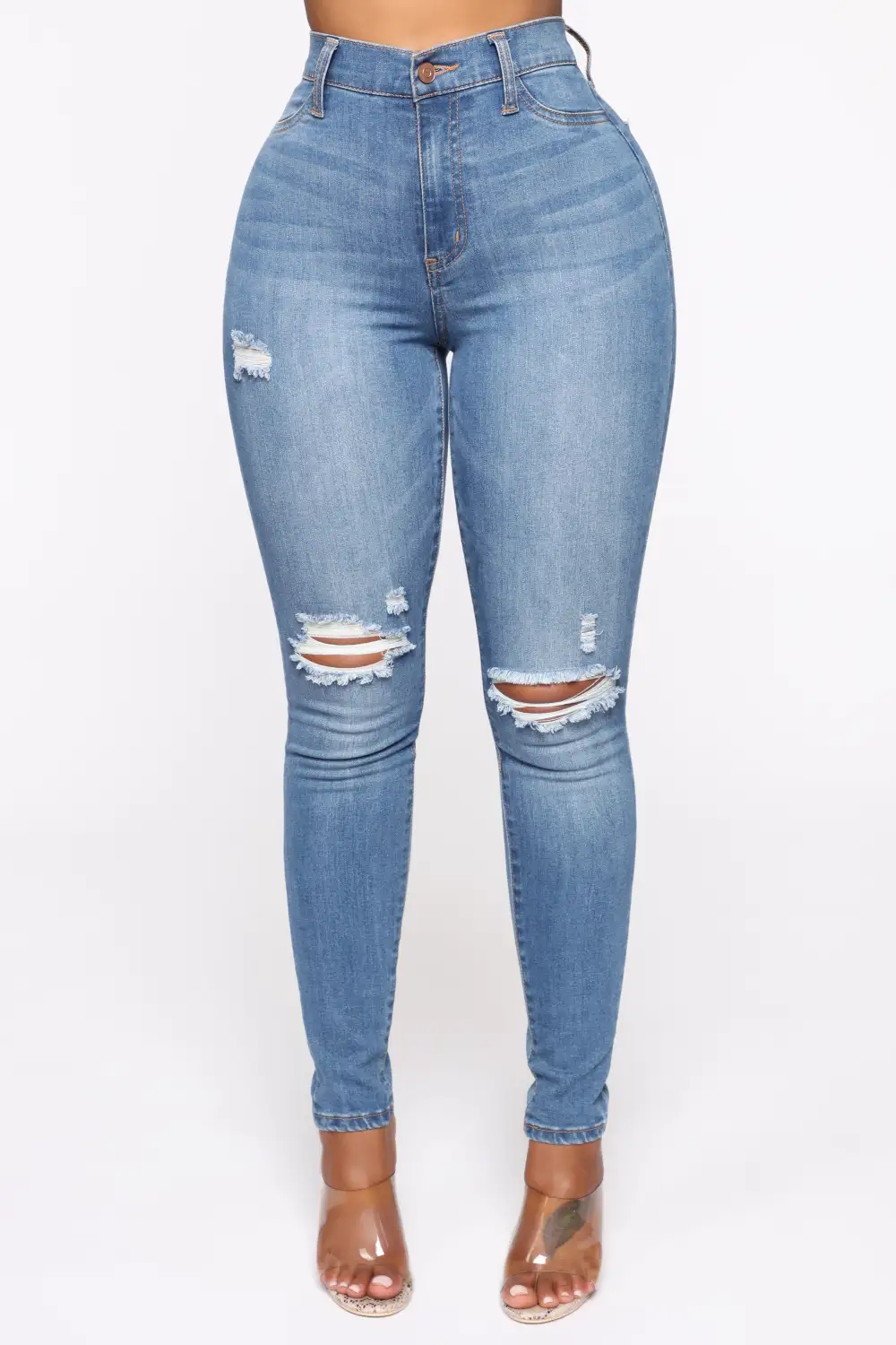 Our Favorite High Rise Skinny Jeans - Medium Blue Wash