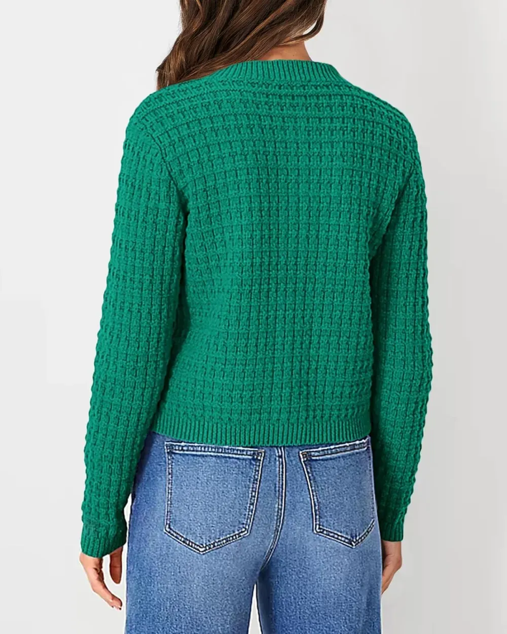 Women's Knit Cardigan Sweaters Casual Long Sleeve Open Front Button Down Trendy Jackets Outerwear