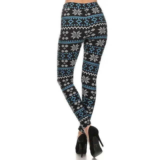 Santa Claus Leggings Jogger Pants Women's Christmas Christmas Christmas Eve Adults' Christmas New Year Eve Polyester Lycra Spandex Pants