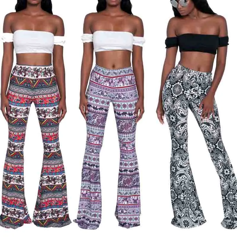 Featured Floral Printed Women's Casual Pants