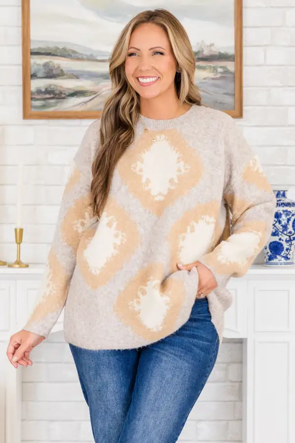 The Serene Sweater, Gray