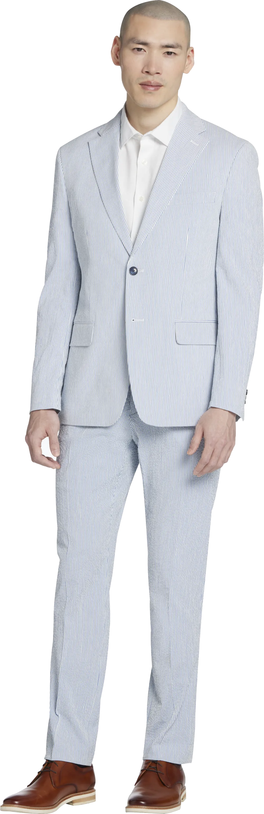 Tommy Hilfiger Modern Fit Cotton Blend Seersucker Suit Jacket