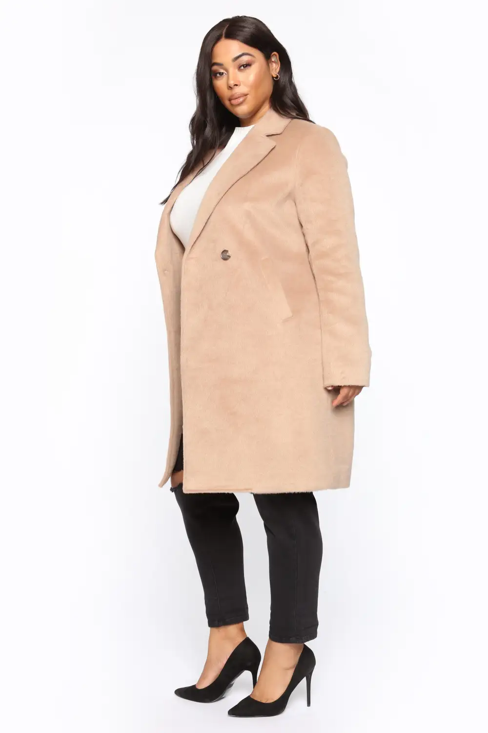 It's A Long Story Coat - Taupe