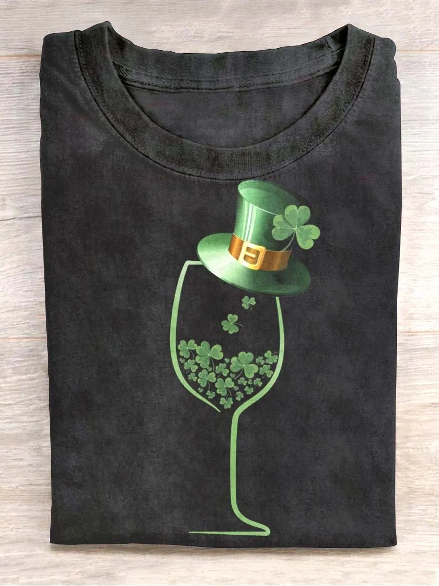 Unisex St. Patrick's Day Printed Casual Short Sleeve T-Shirt