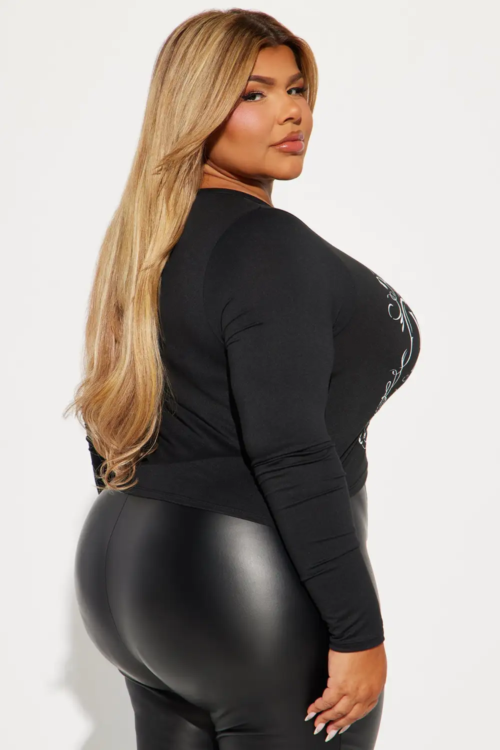 Liquid Sunshine Cut Out Graphic Tee - Black