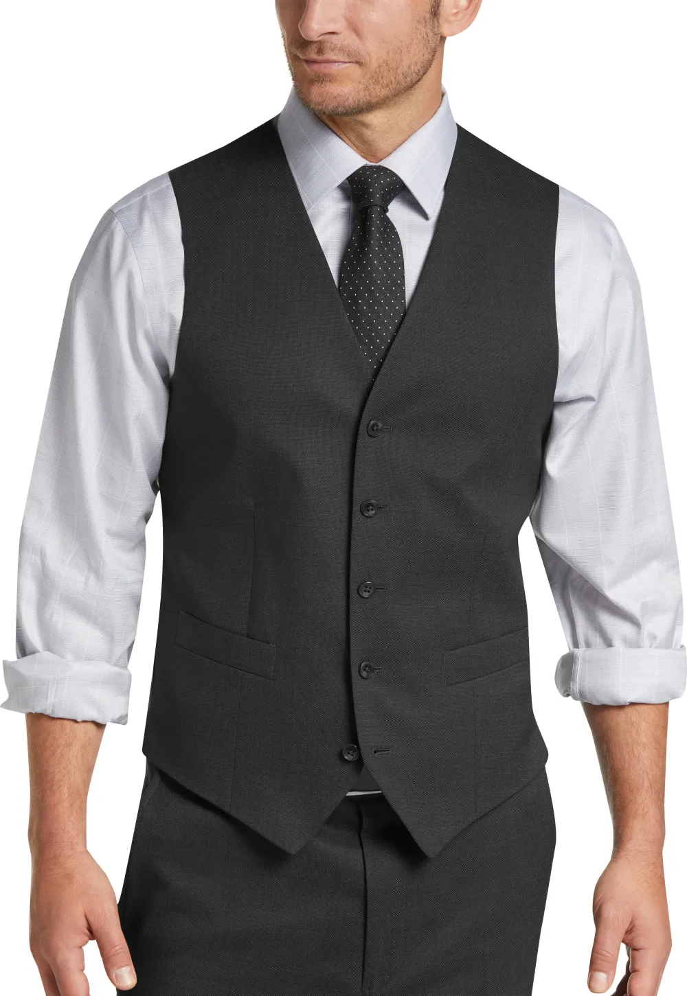 Joseph Abboud Modern Fit Wool Suit Vest