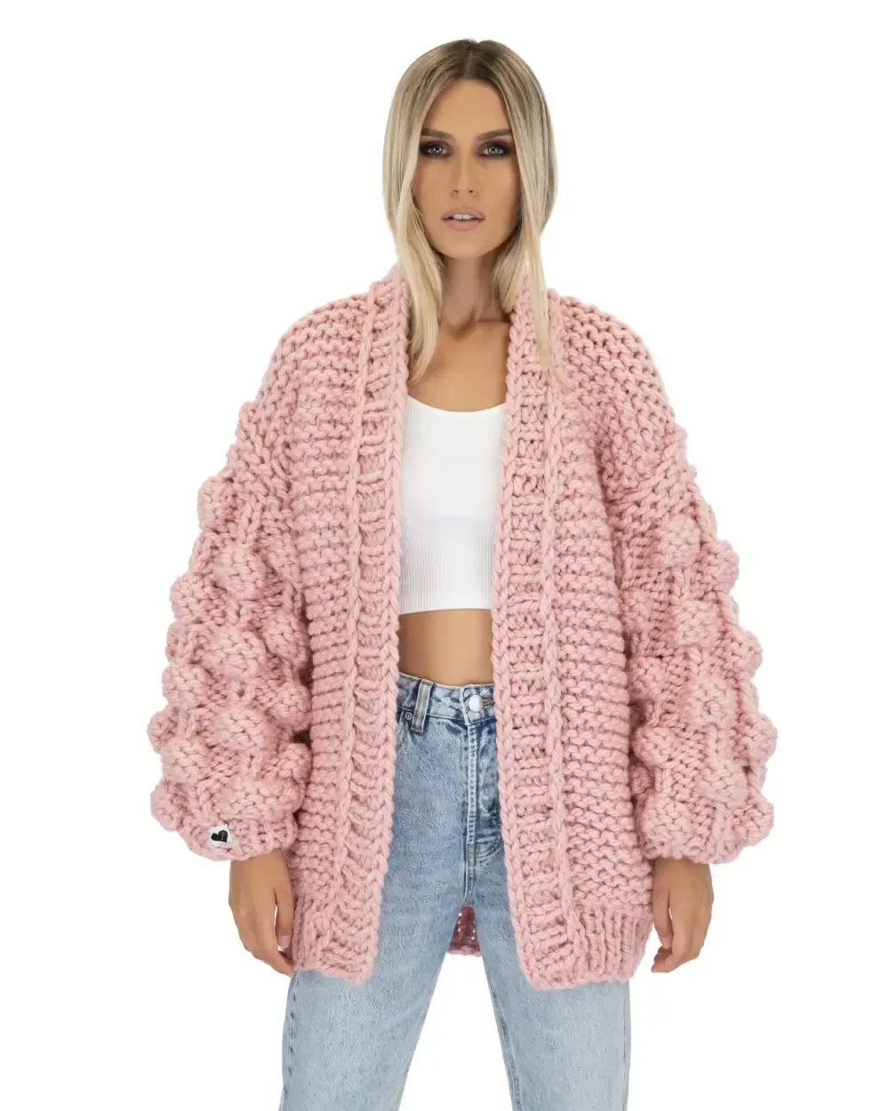 Bubble Sleeve Cardigan