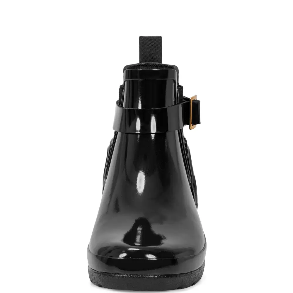 Women's Quilted Gloss Refined Slim Fit Chelsea Boots