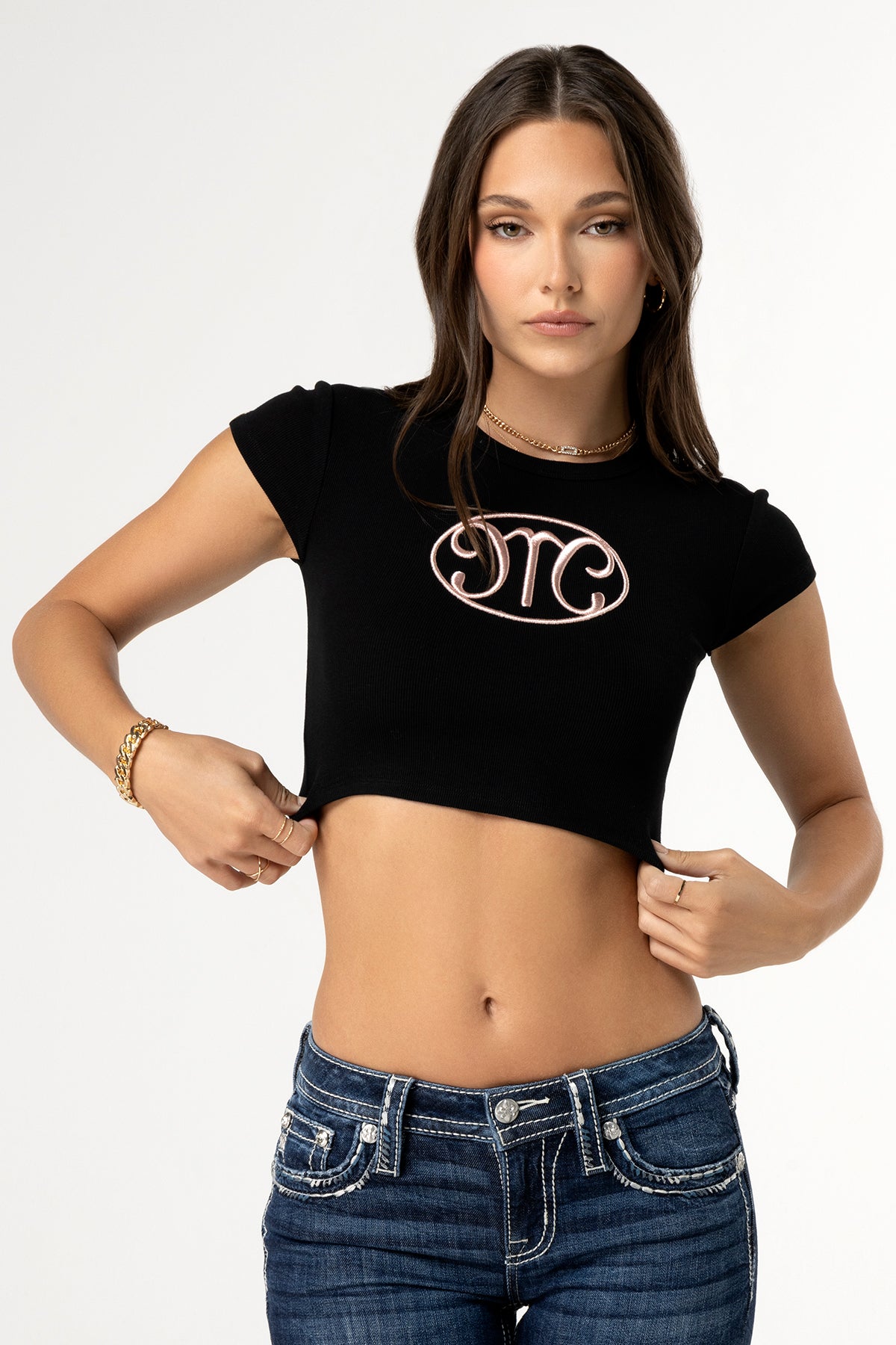 When In Chrome Cropped Tee